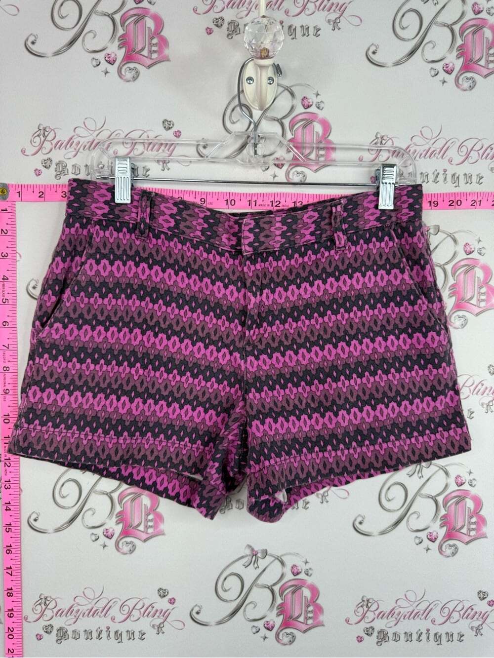 Joe fresh shorts Women's Pink purple Patterned Shorts